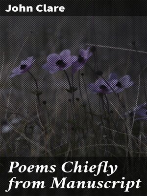 cover image of Poems Chiefly from Manuscript